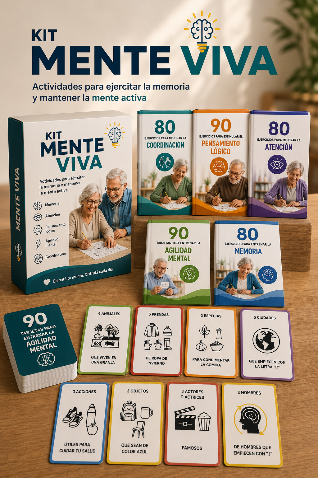 MENTE VIVA: Actividades para ejercitar la memoria y mantener la mente activa🧠